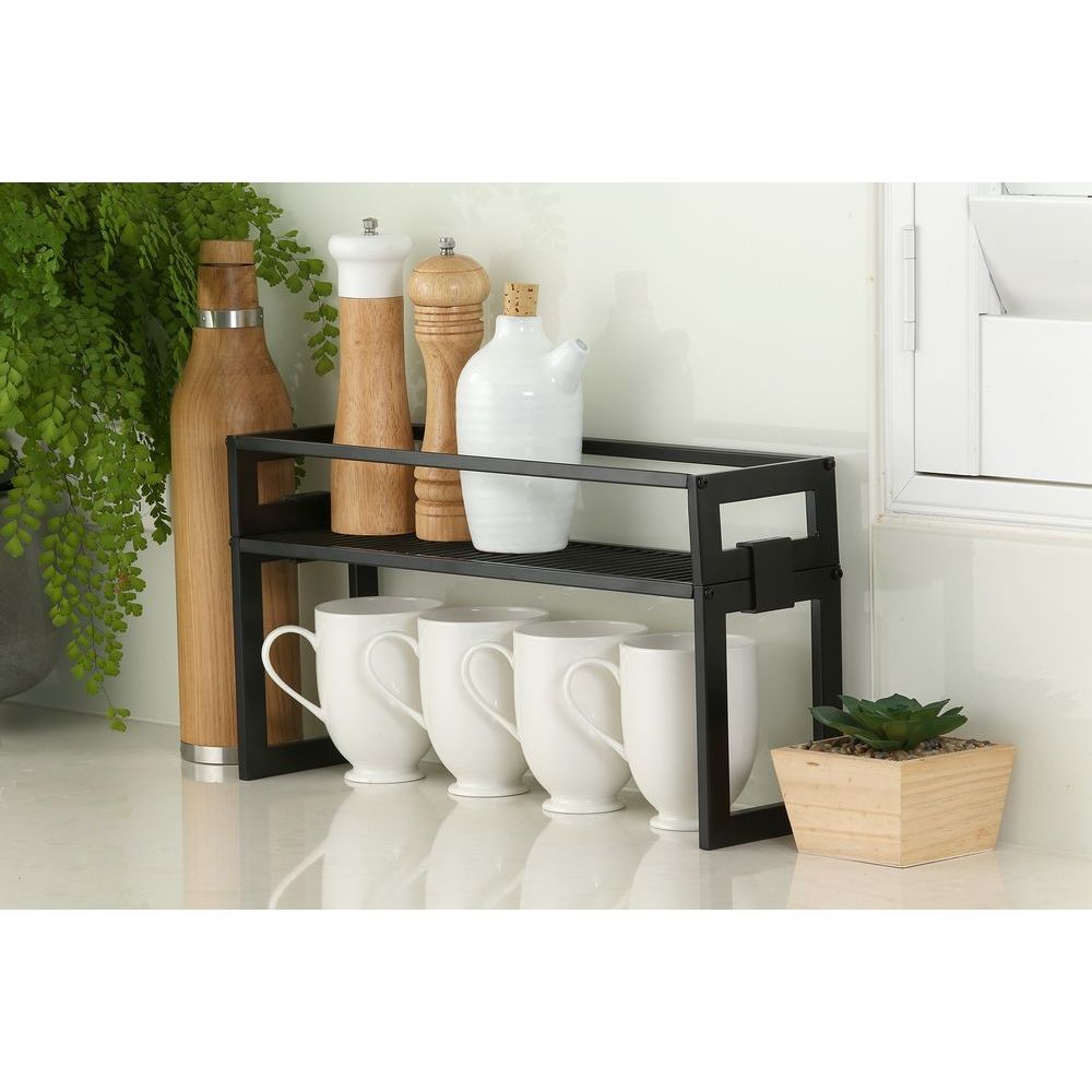 45cm Narrow Pantry Shelf Matte Black - KITCHEN - Shelves and Racks - Soko and Co