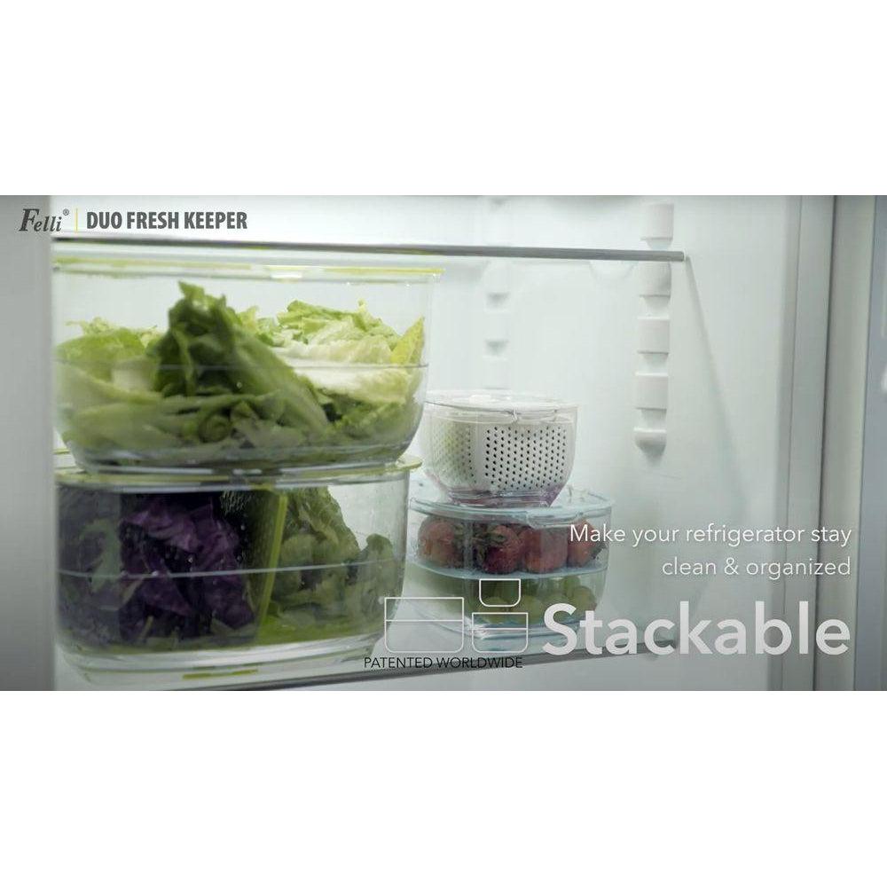 480ml Duo Fresh Fridge Storage Container - KITCHEN - Fridge and Produce - Soko and Co