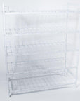 5 Tier Powder Coated Shoe Rack White - WARDROBE - Shoe Storage - Soko and Co