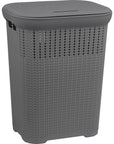 50L Knitted Laundry Hamper Grey - LAUNDRY - Hampers - Soko and Co