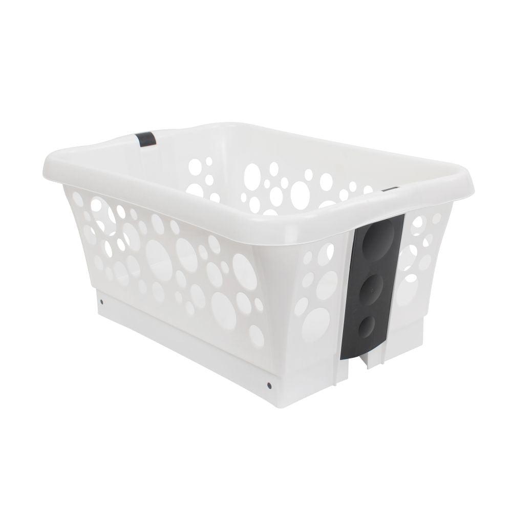 50L Laundry Basket on Legs White - LAUNDRY - Baskets and Trolleys - Soko and Co