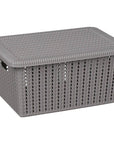 5L Knitted Storage Box Grey - HOME STORAGE - Plastic Boxes - Soko and Co