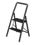 Alu Design 2 Step Compact Step Ladder Black - LAUNDRY - Ladders - Soko and Co