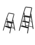 Alu Design 3 Step Compact Step Ladder Black - LAUNDRY - Ladders - Soko and Co