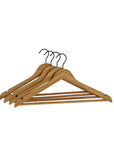 Bamboo Coat Hangers 4 Pack Black - WARDROBE - Clothes Hangers - Soko and Co