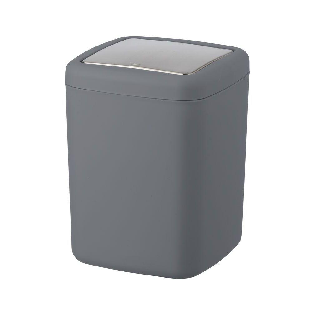 Barcelona 3L Rubbish Bin Anthracite - BATHROOM - Bins - Soko and Co