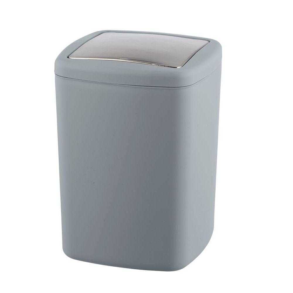 Barcelona 8.5L Rubbish Bin Grey - BATHROOM - Bins - Soko and Co