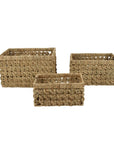 Billi Large Rectangular Seagrass Storage Basket - HOME STORAGE - Baskets and Totes - Soko and Co