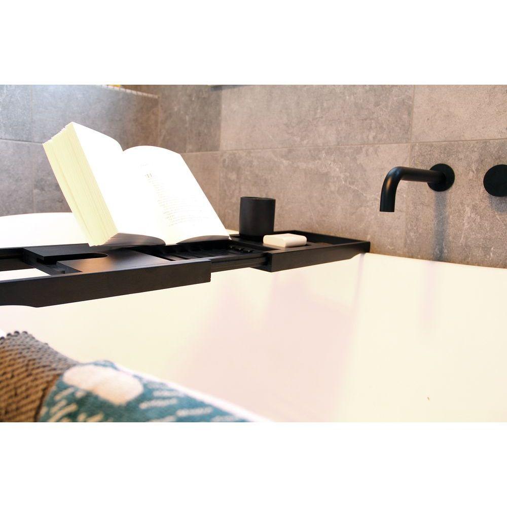 Black Timber Bath Caddy - BATHROOM - Accessories - Soko and Co