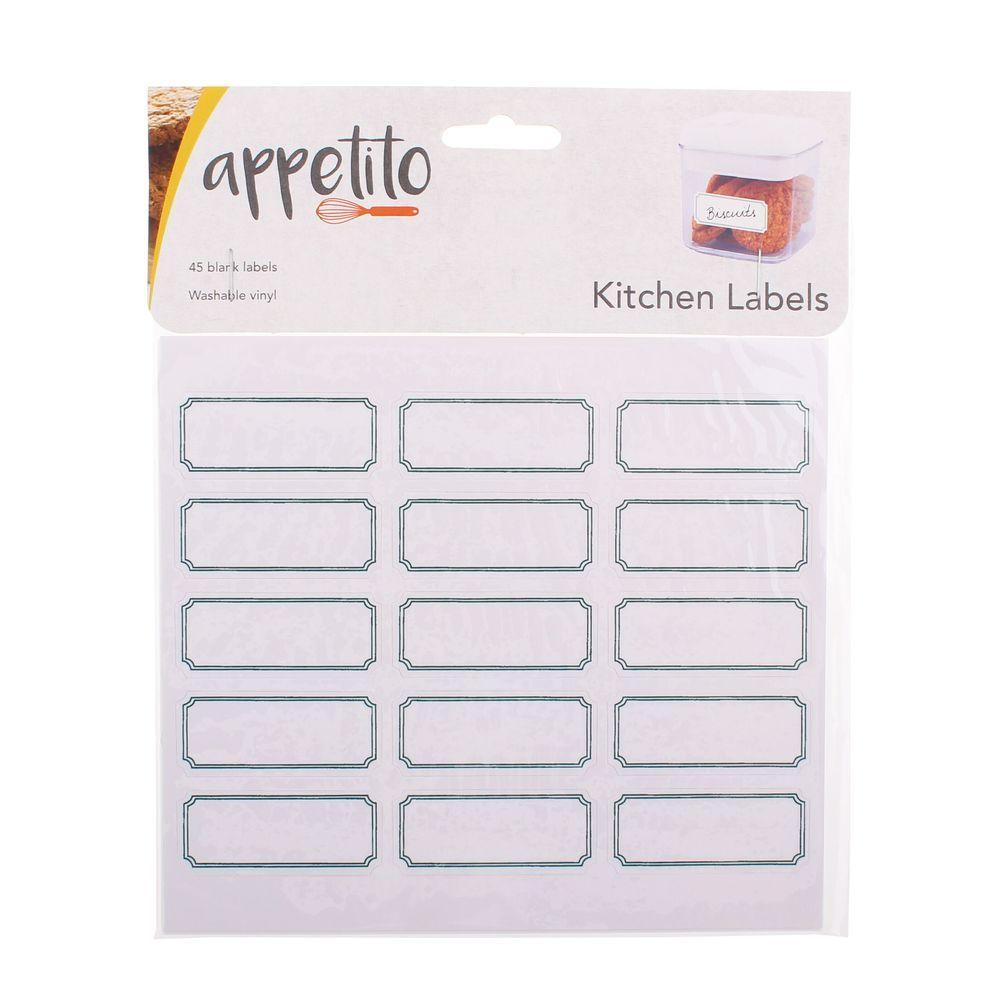 Blank Kitchen Labels 45 Pack - KITCHEN - Pantry Labels - Soko and Co