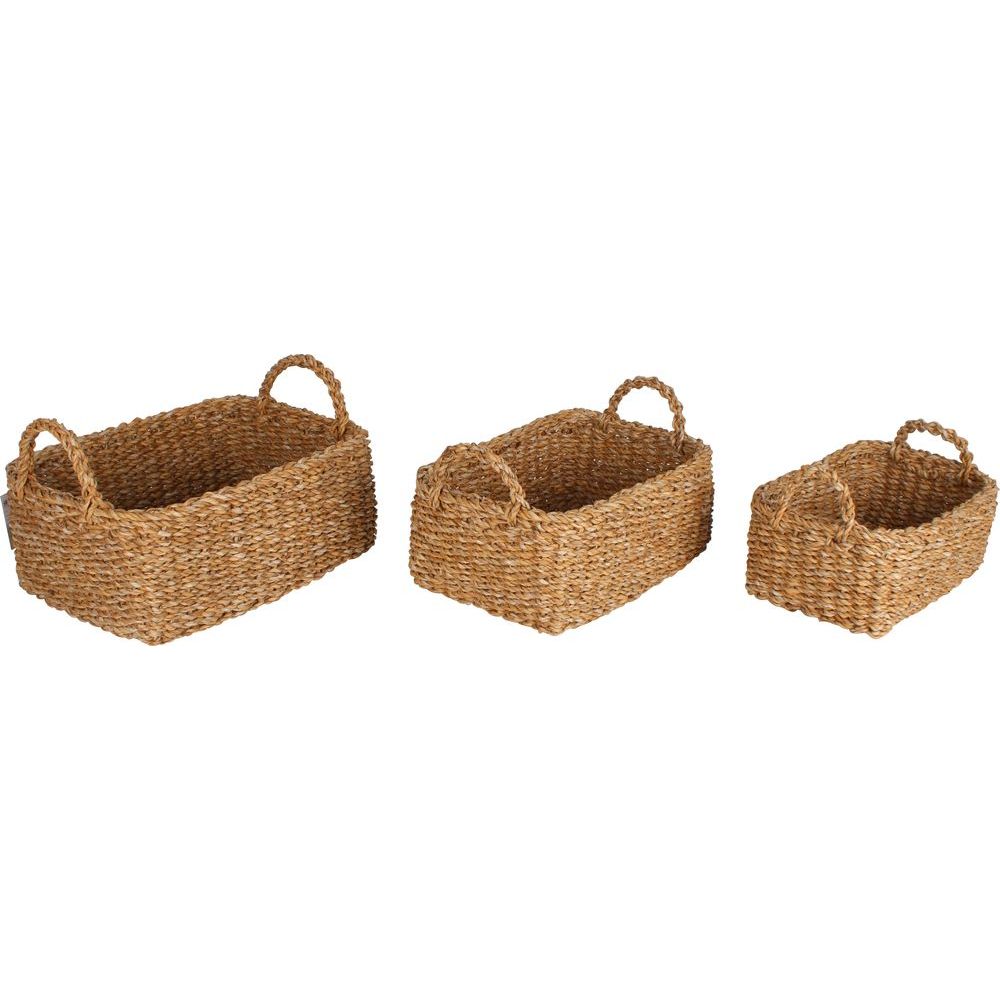 Botany Medium Rectangular Seagrass Storage Basket - HOME STORAGE - Baskets and Totes - Soko and Co