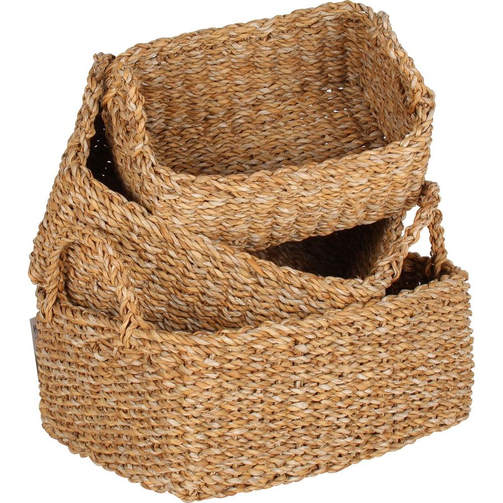 Botany Small Rectangular Seagrass Storage Basket - HOME STORAGE - Baskets and Totes - Soko and Co