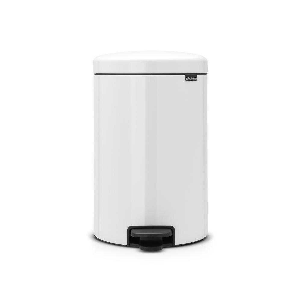 Brabantia 20L newICON Pedal Kitchen Rubbish Bin White - KITCHEN - Bins - Soko and Co