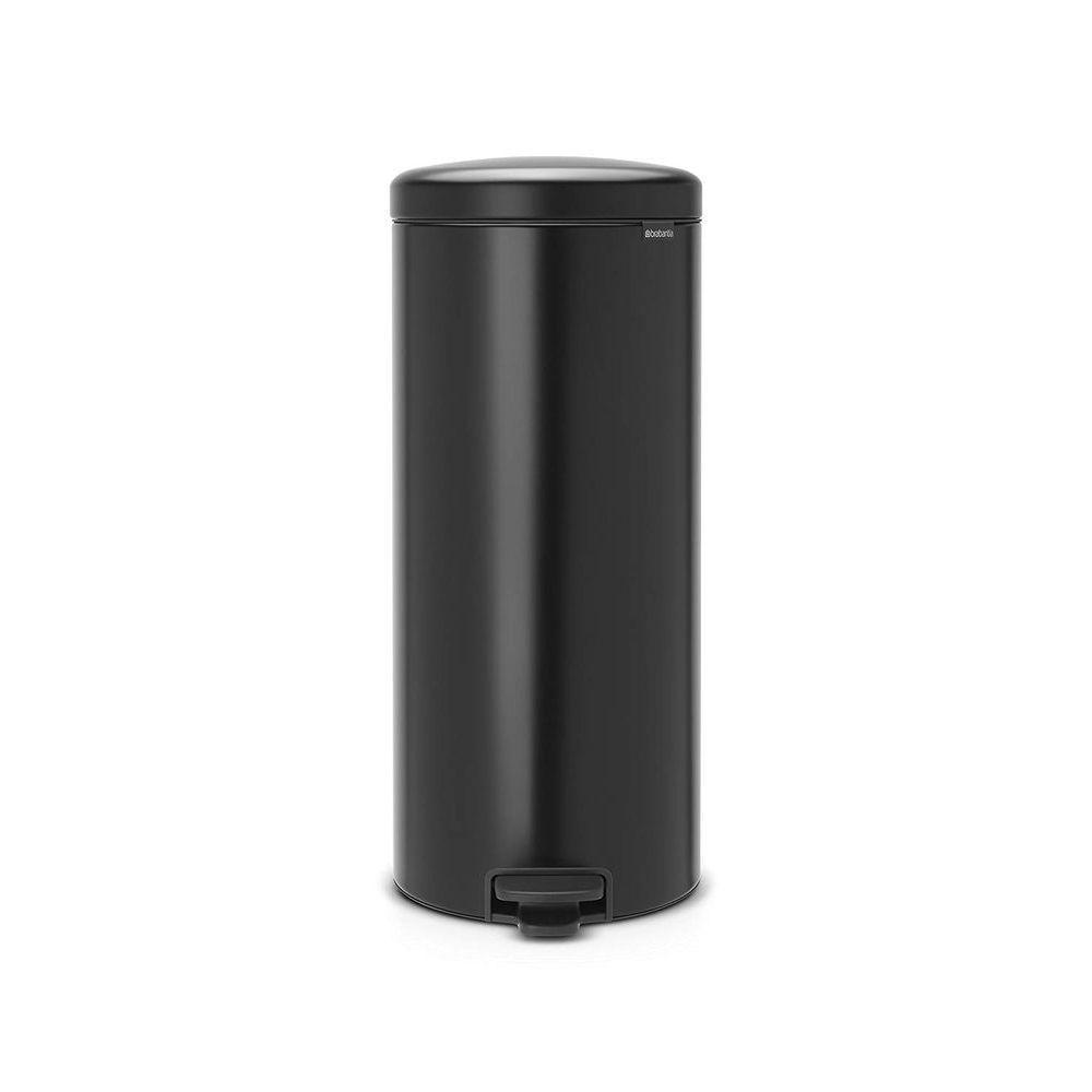 Brabantia 30L newICON Pedal Kitchen Rubbish Bin Matt Black - KITCHEN - Bins - Soko and Co