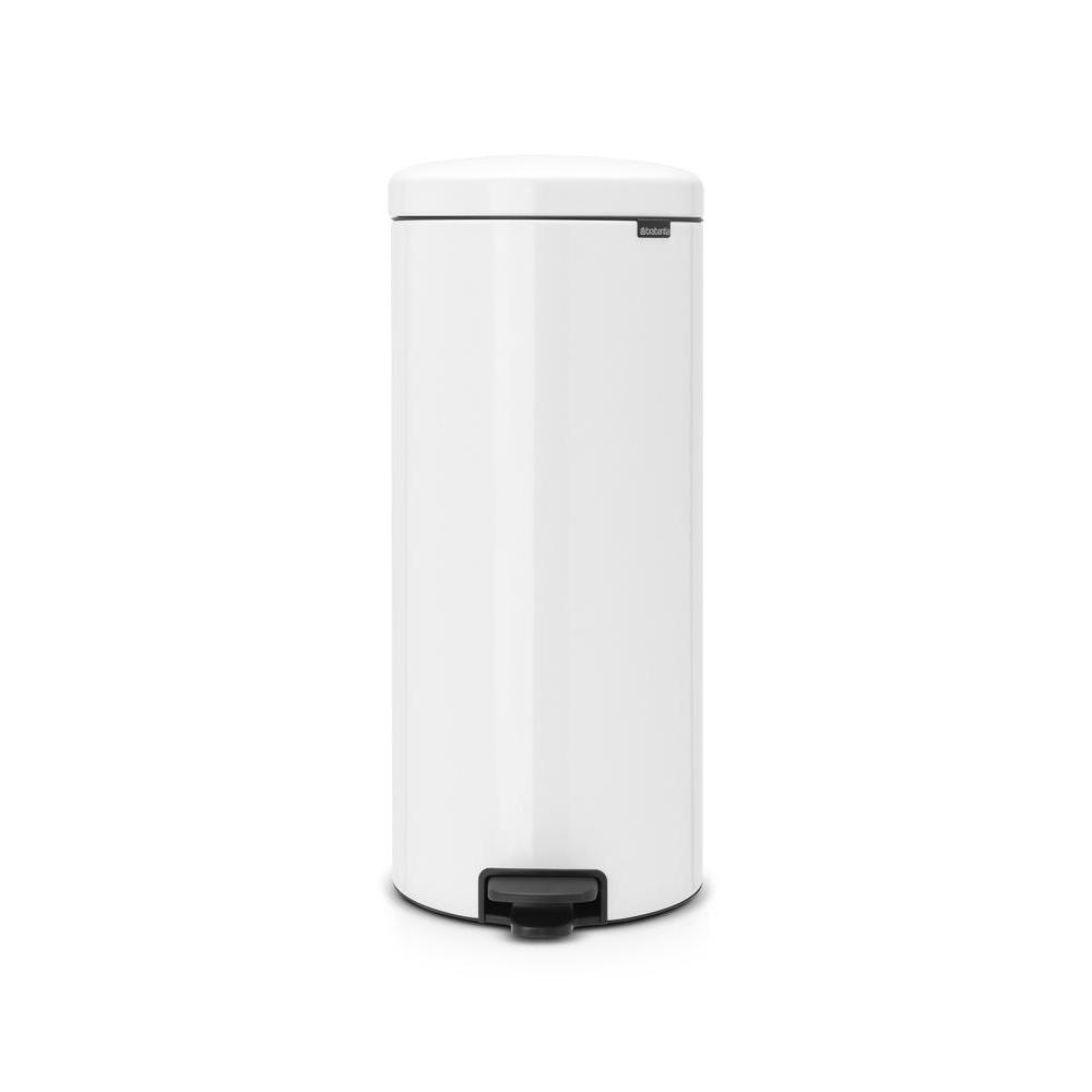 Brabantia 30L newICON Pedal Kitchen Rubbish Bin White - KITCHEN - Bins - Soko and Co