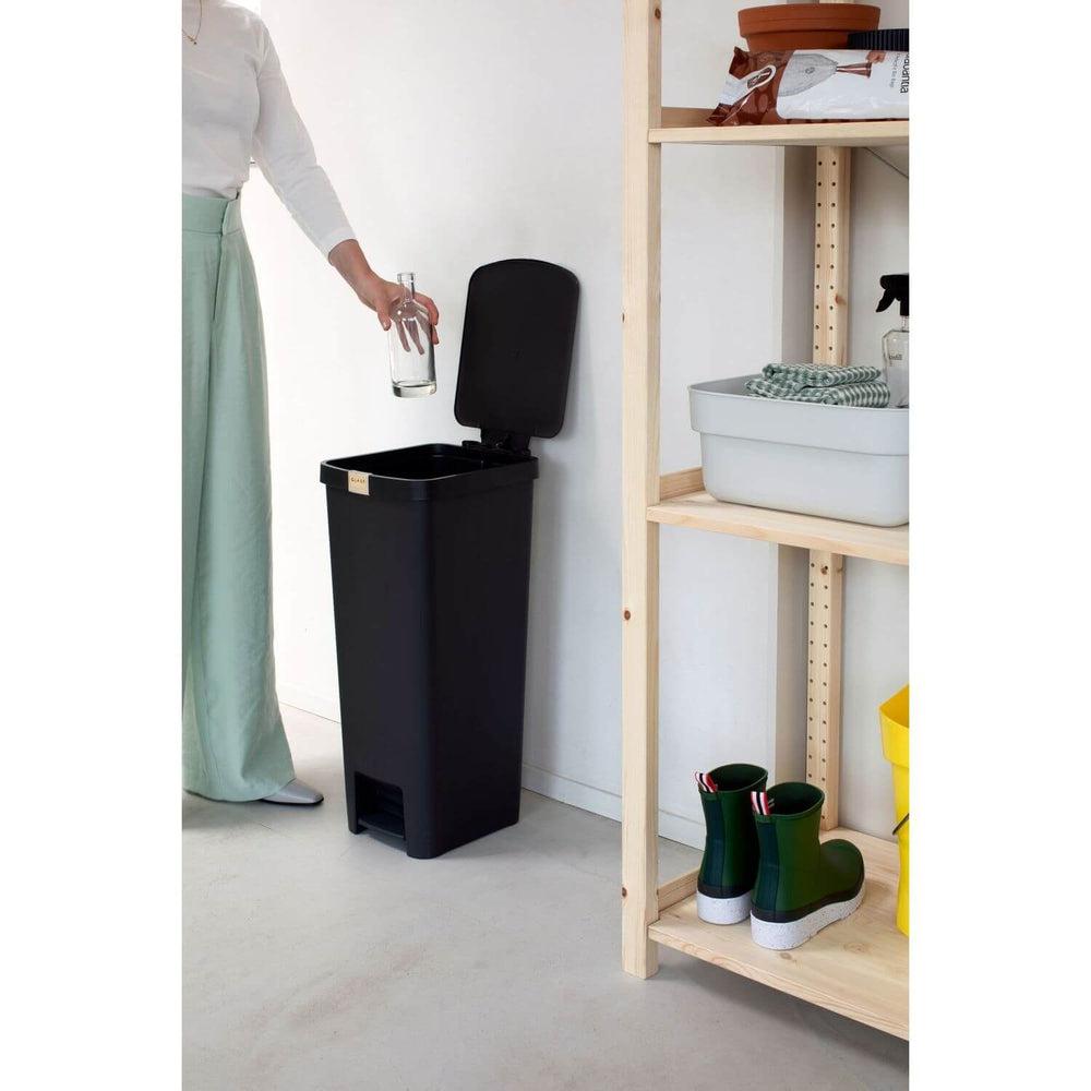 Brabantia 40L StepUp Pedal Kitchen Rubbish Bin Dark Grey - KITCHEN - Bins - Soko and Co