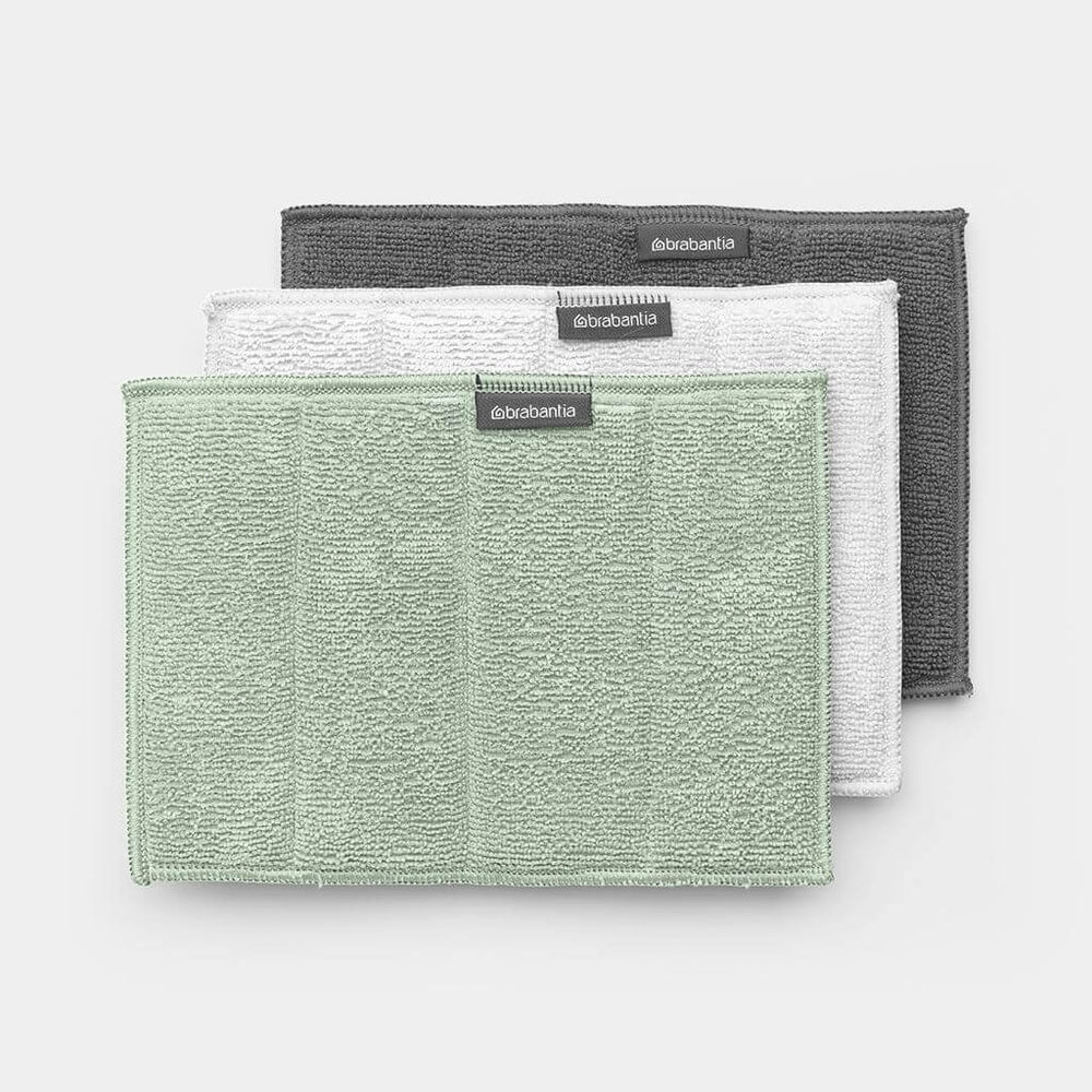 Brabantia Microfibre Dish Cloths 3 Pack Jade Green - KITCHEN - Sink - Soko and Co