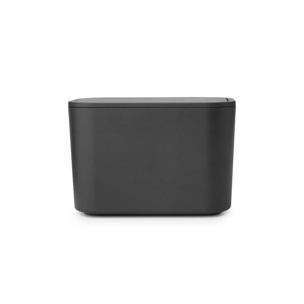 Brabantia Mindset Slim Bathroom Bin Dark Grey - BATHROOM - Bins - Soko and Co