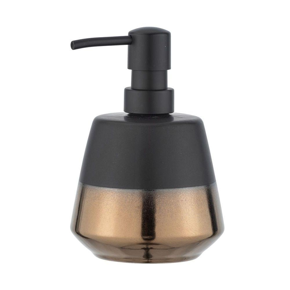 Brandol Ceramic Soap Dispenser Black & Copper - BATHROOM - Soap Dispensers and Trays - Soko and Co