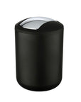 Brasil 2L Rubbish Bin Black - BATHROOM - Bins - Soko and Co