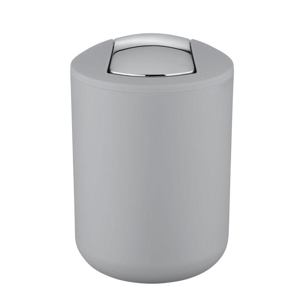 Brasil 2L Rubbish Bin Grey - BATHROOM - Bins - Soko and Co