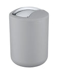 Brasil 2L Rubbish Bin Grey - BATHROOM - Bins - Soko and Co