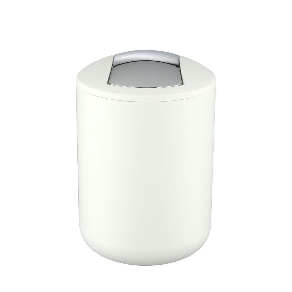 Brasil 2L Rubbish Bin White - BATHROOM - Bins - Soko and Co