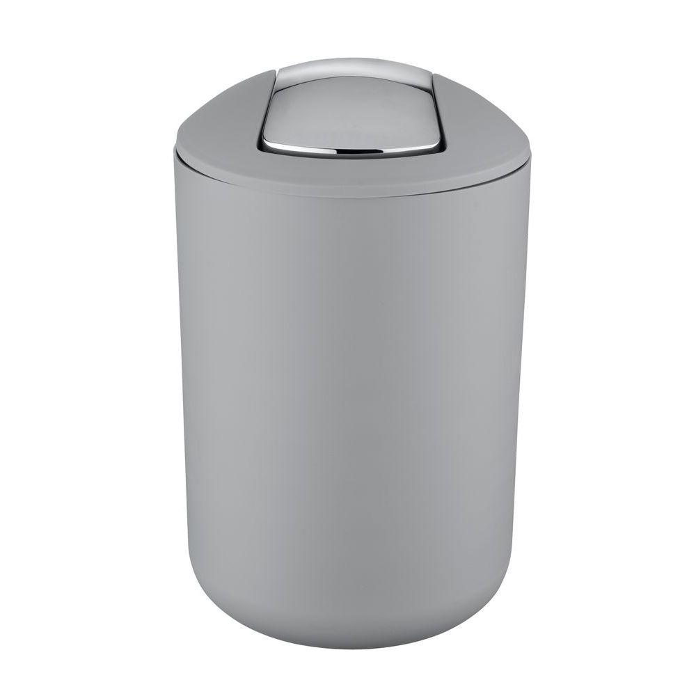 Brasil 6L Rubbish Bin Grey - BATHROOM - Bins - Soko and Co