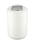 Brasil 6L Rubbish Bin White - BATHROOM - Bins - Soko and Co