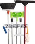 Broom & Mop Holder for 5 Brooms - LAUNDRY - Cleaning - Soko and Co