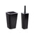 Candy 2 Piece Bathroom Accessories Set Black - BATHROOM - Bathroom Accessory Sets - Soko and Co