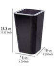 Candy 6L Rubbish Bin Black - BATHROOM - Bins - Soko and Co