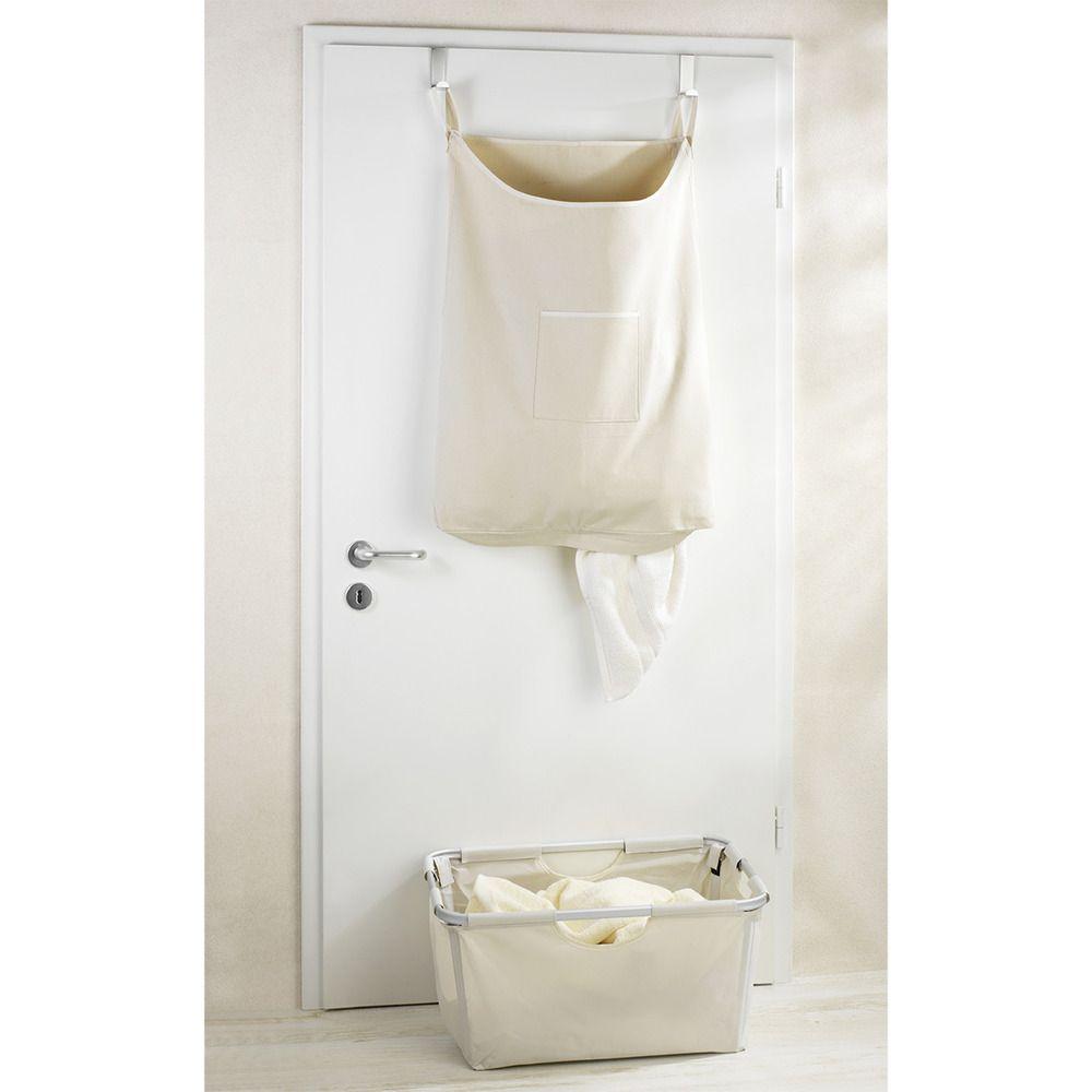 Canguro 65L Over Door Laundry Hamper Beige - LAUNDRY - Hampers - Soko and Co