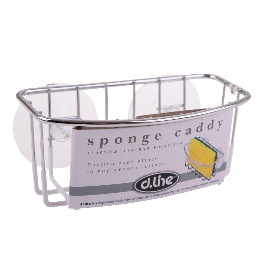 Chrome Suction Sponge Caddy - KITCHEN - Sink - Soko and Co