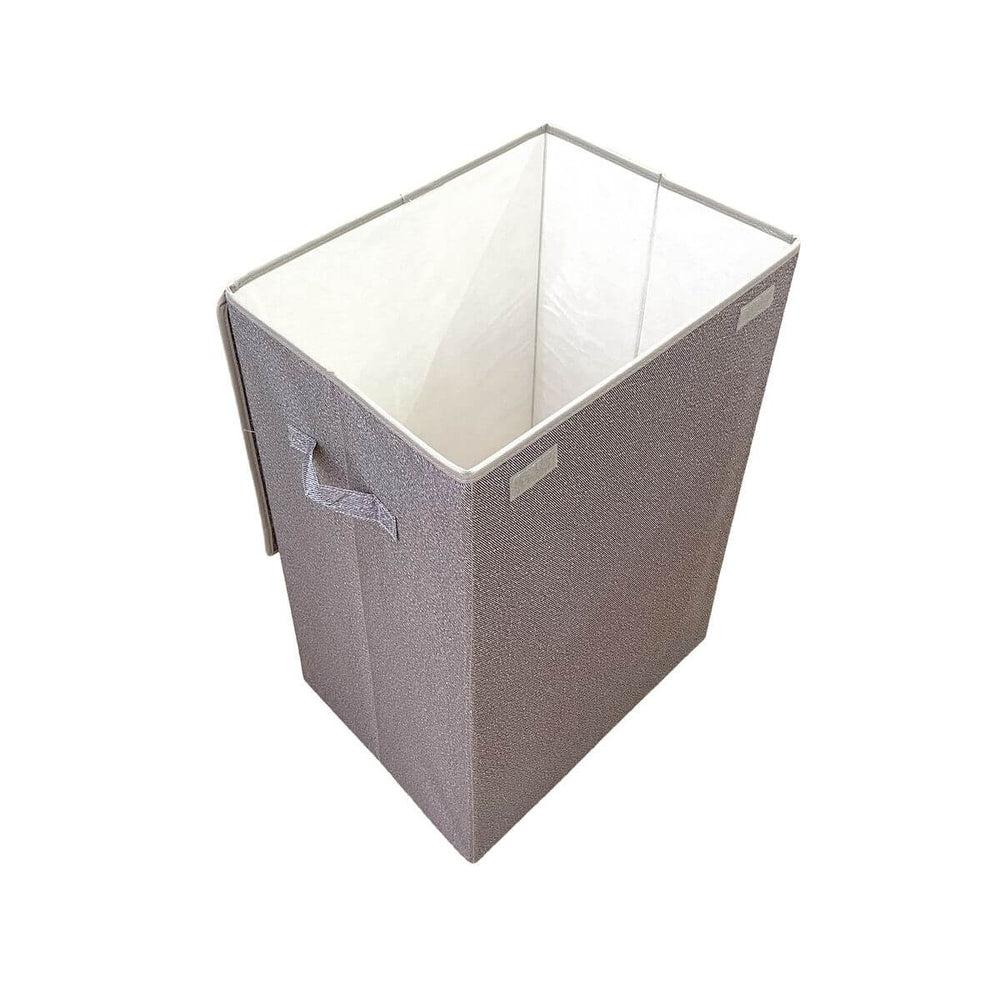 Collapsible Laundry Hamper Textured Grey - LAUNDRY - Hampers - Soko and Co