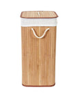 Collapsible Rectangular Bamboo Laundry Hamper - LAUNDRY - Hampers - Soko and Co