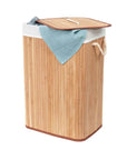 Collapsible Rectangular Bamboo Laundry Hamper - LAUNDRY - Hampers - Soko and Co