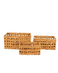 Cressida Large Rectangular Water Hyacinth Storage Basket - HOME STORAGE - Baskets and Totes - Soko and Co