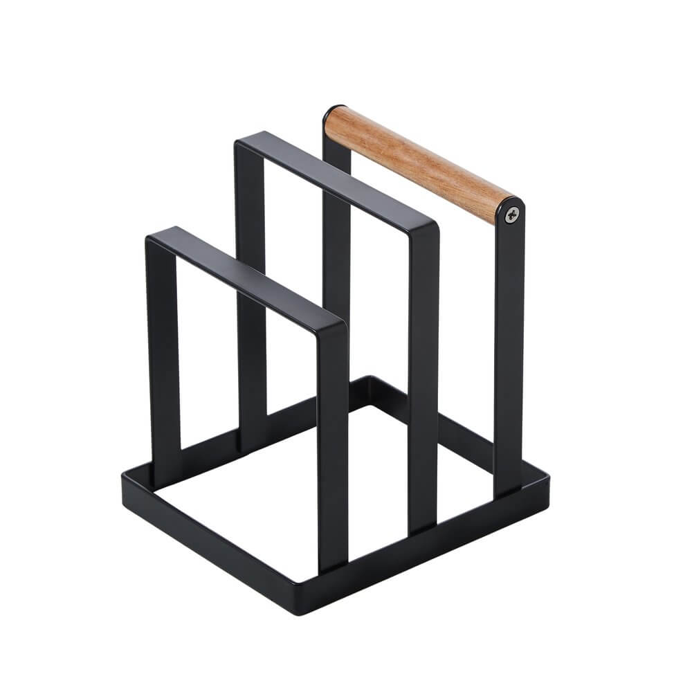 Davis & Waddell 2 Section Chopping Board Holder Black - KITCHEN - Shelves and Racks - Soko and Co