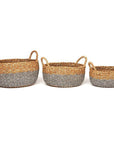 Dohar Large Round Seagrass Storage Basket - HOME STORAGE - Baskets and Totes - Soko and Co