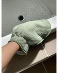 Eco Cloth Shower & Bathroom Cleaning Glove Charcoal - BATHROOM - Squeegees and Cleaning - Soko and Co