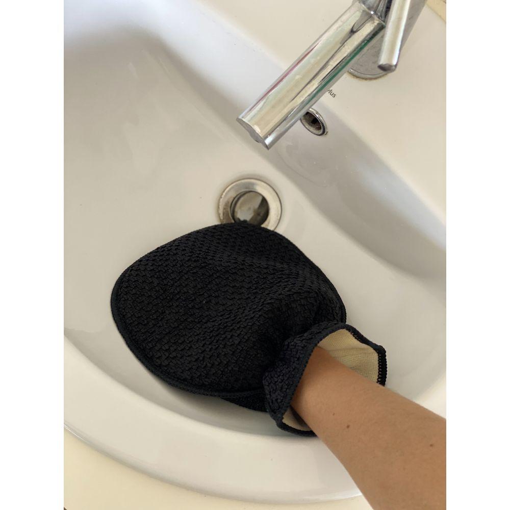 Eco Cloth Shower &amp; Bathroom Cleaning Glove Charcoal - BATHROOM - Squeegees and Cleaning - Soko and Co