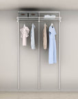 Elfa Basic Hanging Wardrobe Storage Solution W: 120 White - ELFA - Ready Made Solutions - Soko and Co