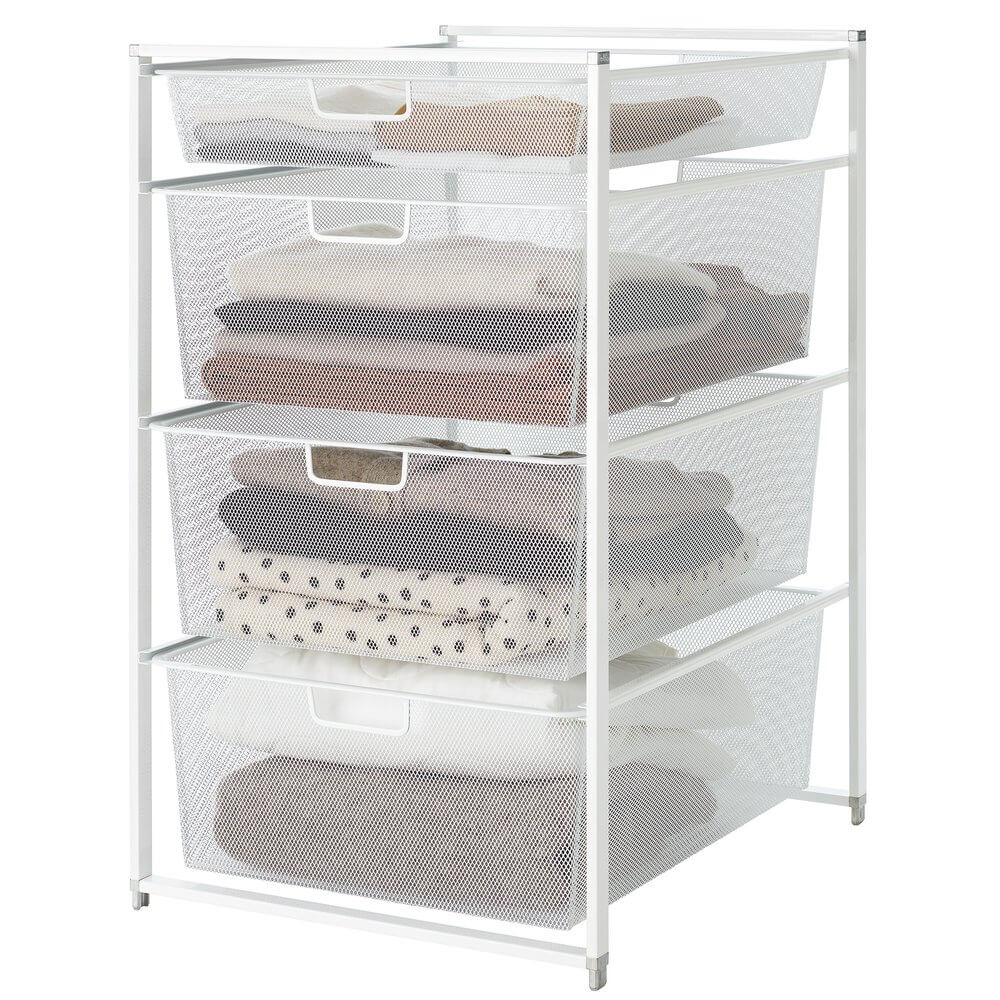 Elfa Basics 45 Standard Mesh Drawer Kit White - ELFA - Freestanding Drawer Kits - Soko and Co