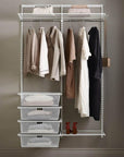 Elfa Classic Wardrobe Storage Solution W: 120 White - ELFA - Ready Made Solutions - Soko and Co