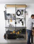 Elfa Deluxe Garage Tool Storage Solution W: 120 Platinum - ELFA - Ready Made Solutions - Soko and Co