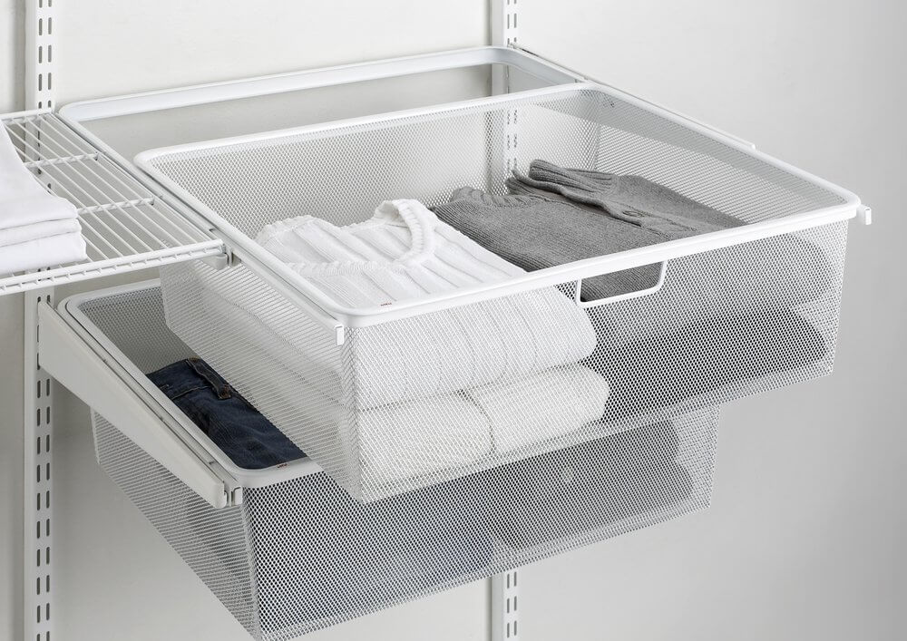 Elfa Gliding Drawer Set W: 60 2 Runner White - ELFA - Gliding Drawers and Racks - Soko and Co