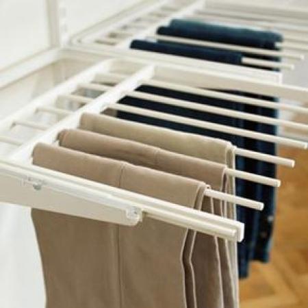 Elfa Gliding Pant Rack W: 60 White - ELFA - Gliding Drawers and Racks - Soko and Co