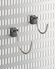 Elfa Large Round Metal Storing Board Hooks 2 Pack Grey - ELFA - Storage Track and Storing Board - Soko and Co