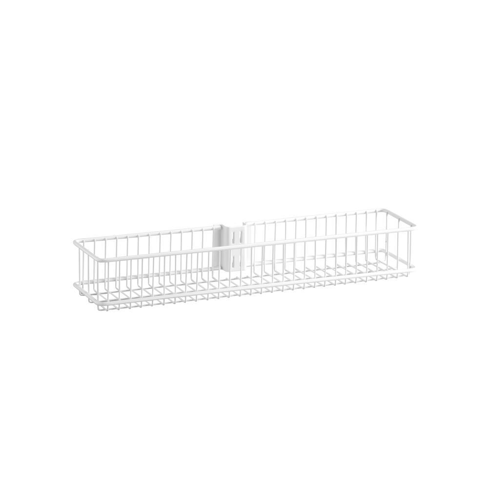 Elfa Medium Wire Utility Basket White - ELFA - Utility Wall and Door - Soko and Co